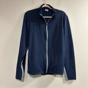 ALO Yoga Men's Navy Zip-Up Sweater